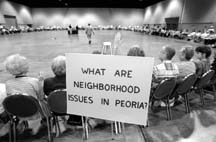97 neighborhood meeting. Photo by Fred Zwicky/Peoria Journal Star